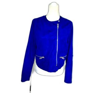 Who What Wear Jacket Blazer Electric Blue Women's Size S